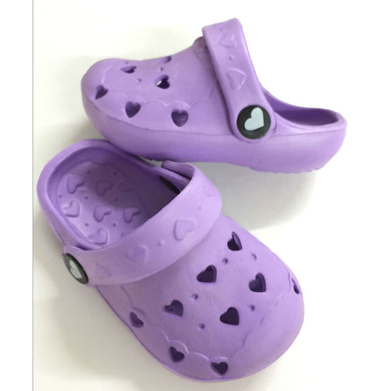 Non-slip Purple Kid's EVA Clogs