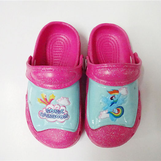 Popular Sonic Rainboom Pattern Kid's Clogs