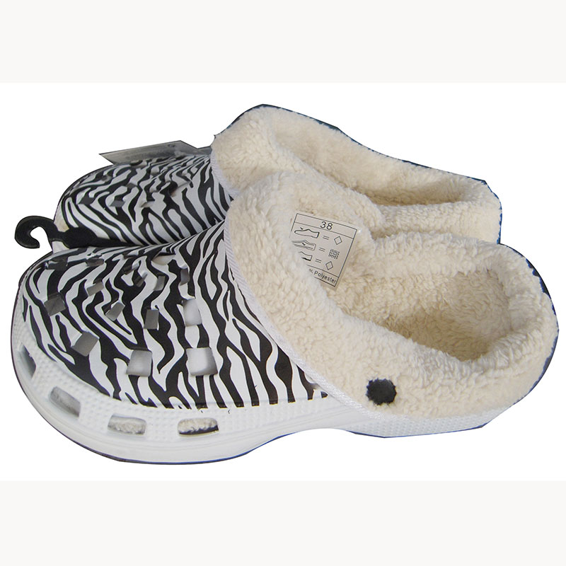 Zebra Print Womens Warm Winter Shoes